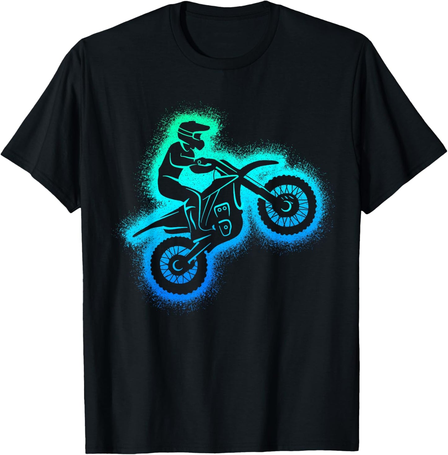 Dirt Biker Dirtbike Men's Children's Motorcross Boys' , black T-Shirt - T-Shirt | Black