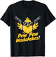 Pew Madafakas Pew Retro Chick with Guns for Duck Enthusiasts T-Shirt - T-Shirt | Black