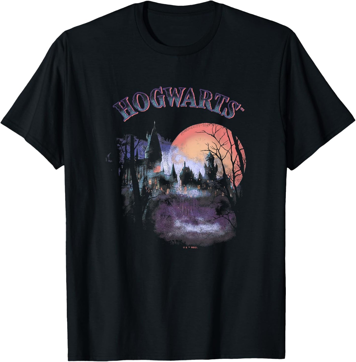 Harry Potter Halloween Themed Hogwarts Vintage Portrait T-Shirt - T-Shirt | Black