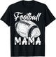 Football Mama Family Matching Players Mothers Day T-Shirt - T-Shirt | Black