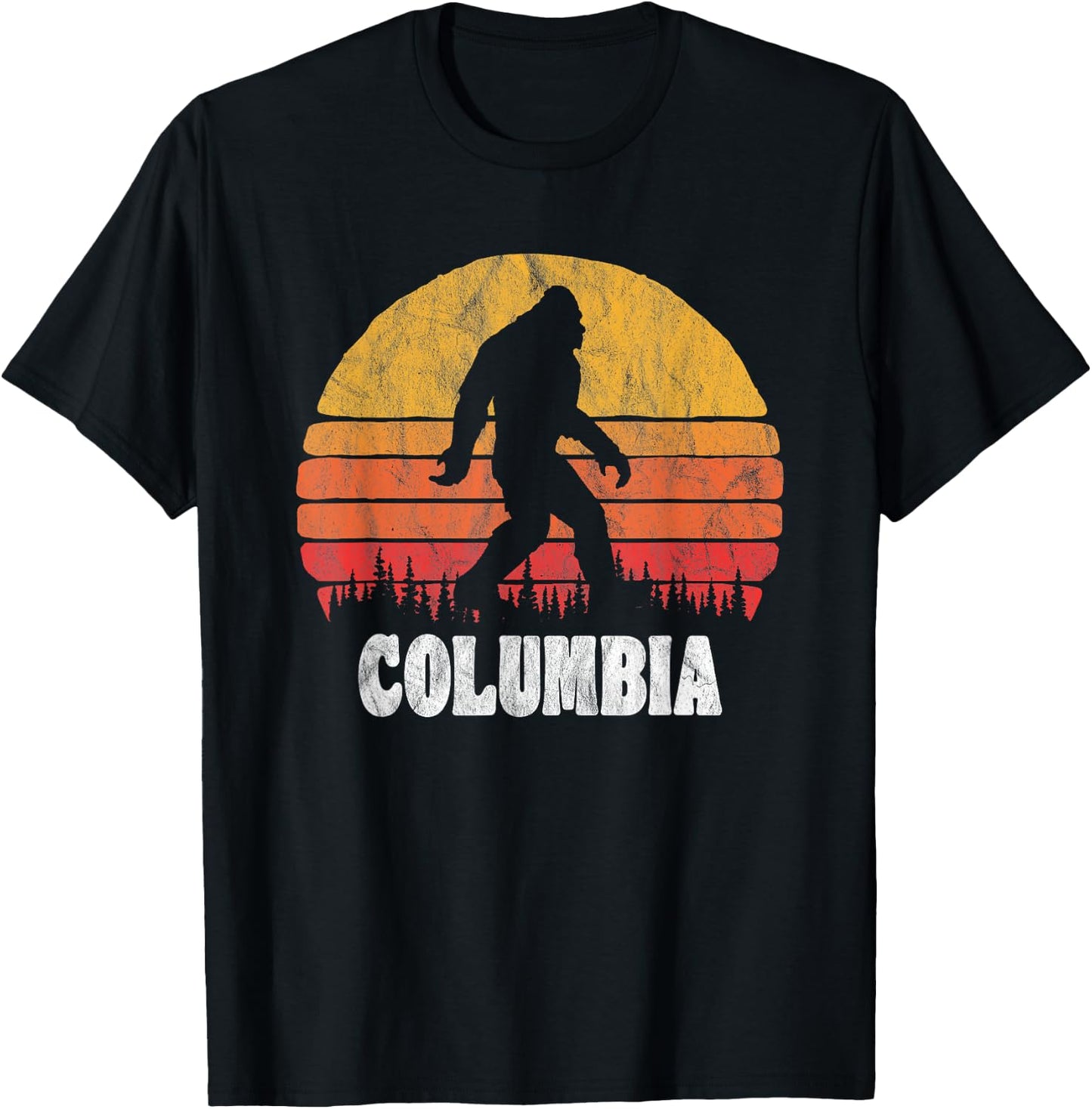 Columbia Vintage Eighties Bigoot Retro Sunset T-Shirt - T-Shirt | Black