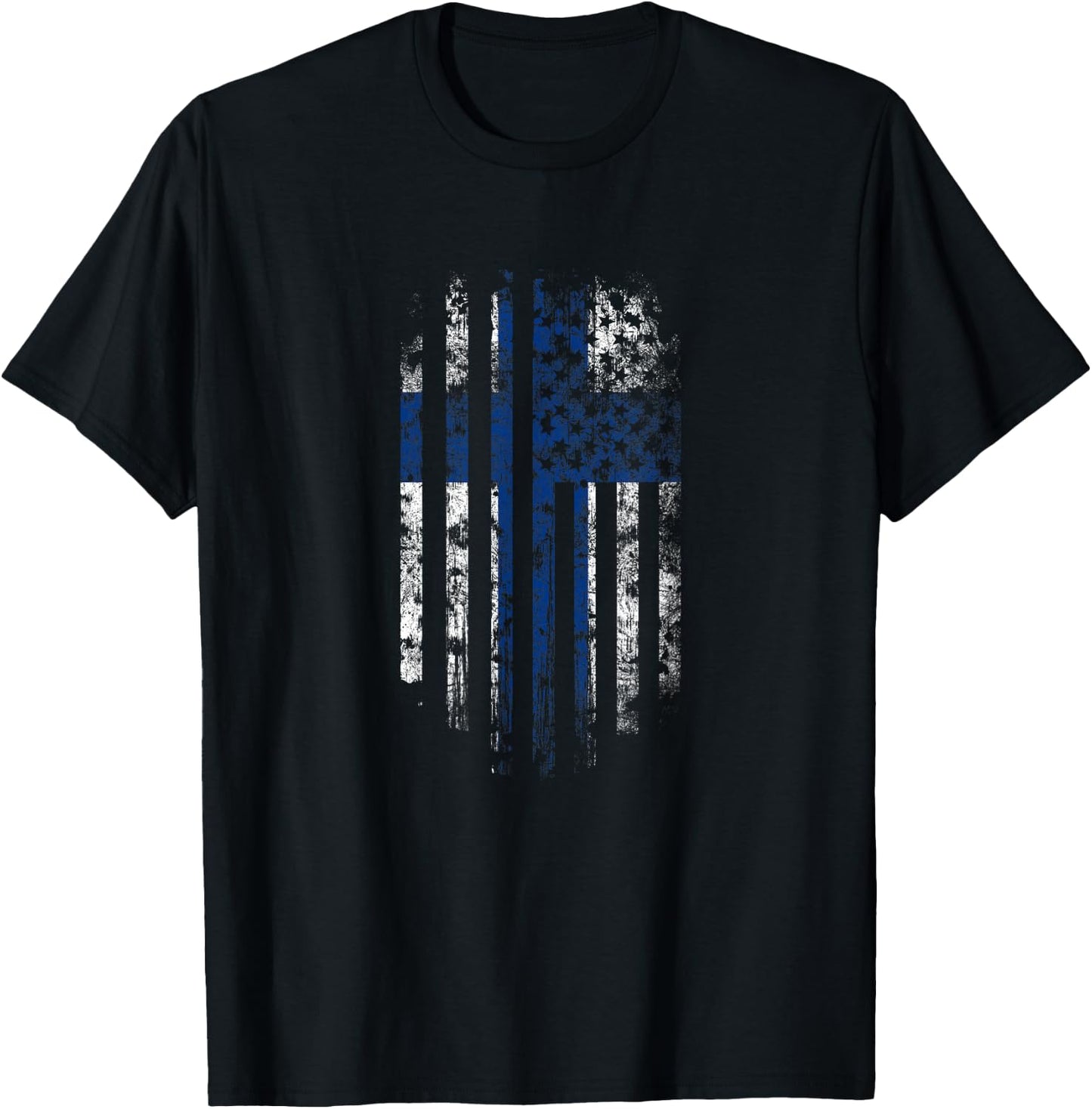 Finnish American Flag - Finland and USA Pride Women Kids Men T-Shirt - T-Shirt | Black