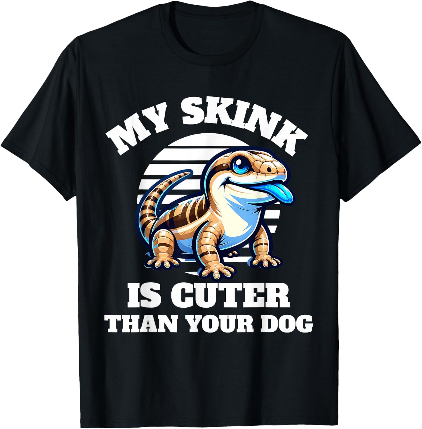 Blue Tongue Skink Owner T-Shirt - T-Shirt | Black