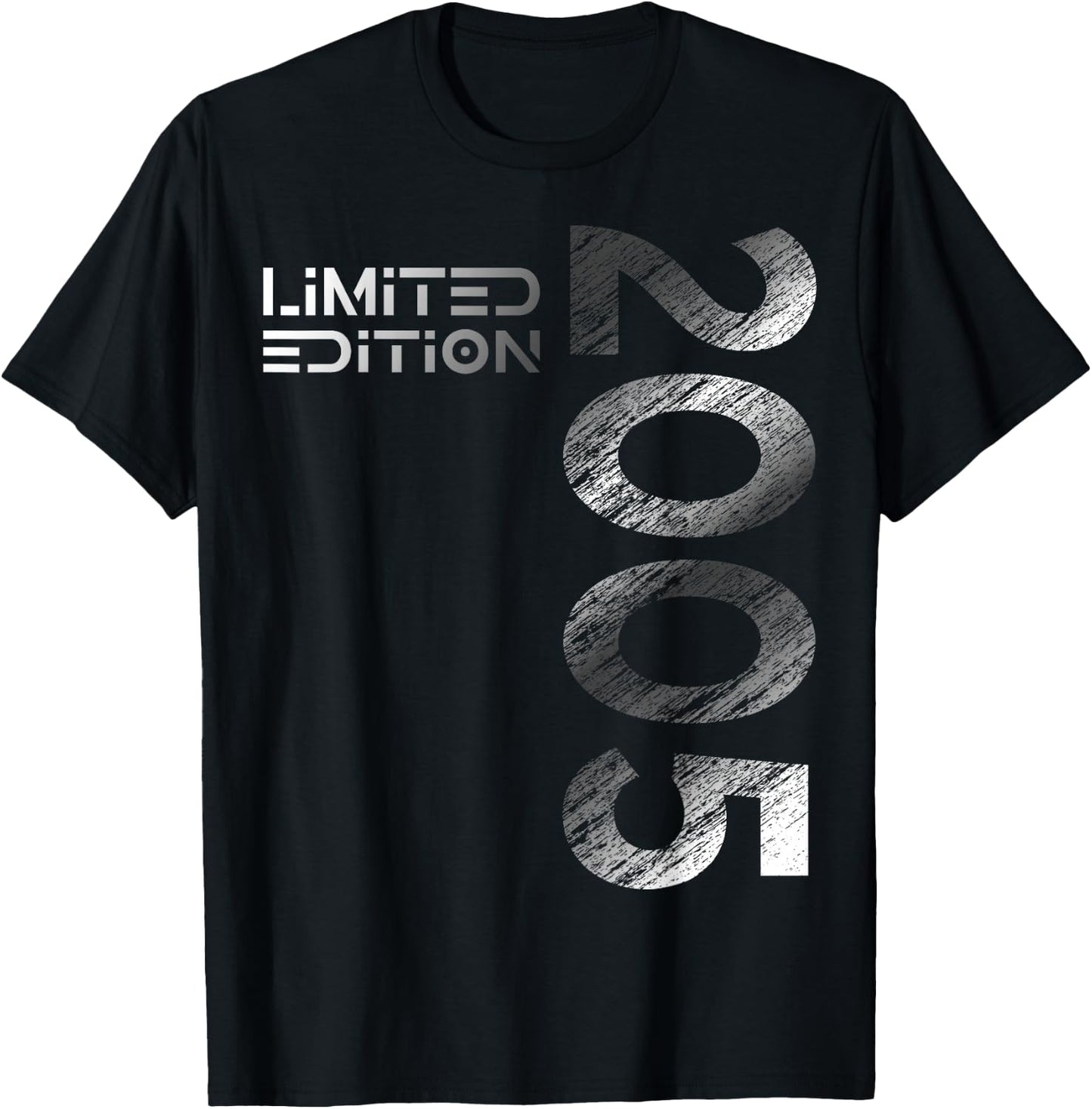 20th Birthday Limited Edition Vintage 2005 Man Woman , black T-Shirt - T-Shirt | Black
