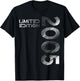 20th Birthday Limited Edition Vintage 2005 Man Woman , black T-Shirt - T-Shirt | Black