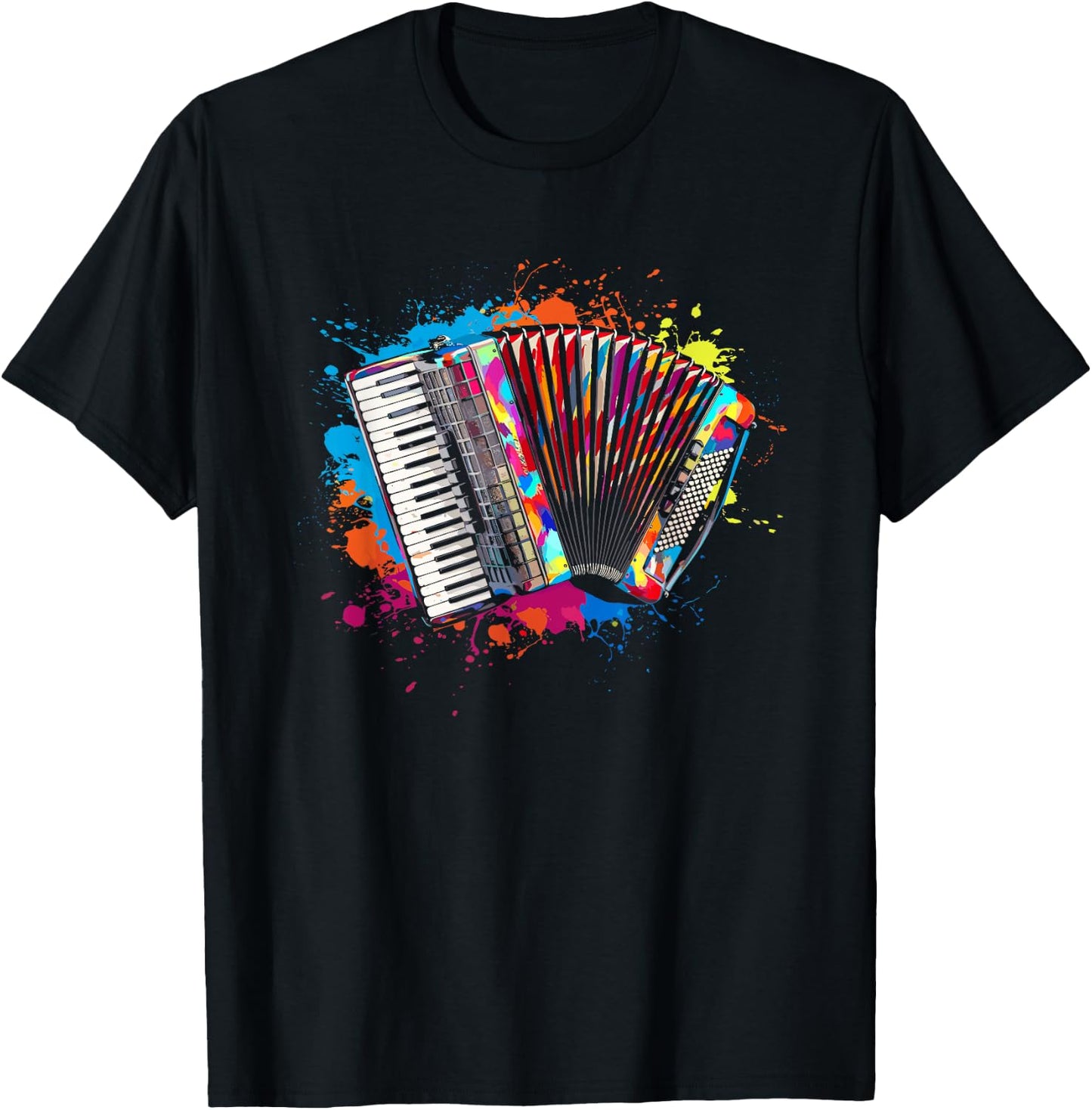 Accordéon Instrument Folklorique - Musique Accordéon T-Shirt - T-Shirt | Black