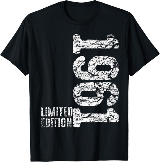 61st Birthday Ladies 61 Years 1961 Funny Gift , black, s T-Shirt - T-Shirt | Black