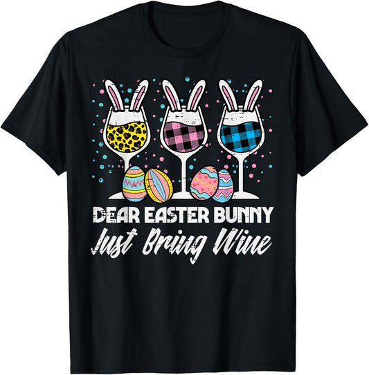 Dear Easter Bunny Just Bring Funny Humor Mom Mama Women T-Shirt - T-Shirt | Black