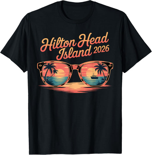 Hilton Head Island Family Vacation 2026 South Carolina Crew T-Shirt - T-Shirt | Black