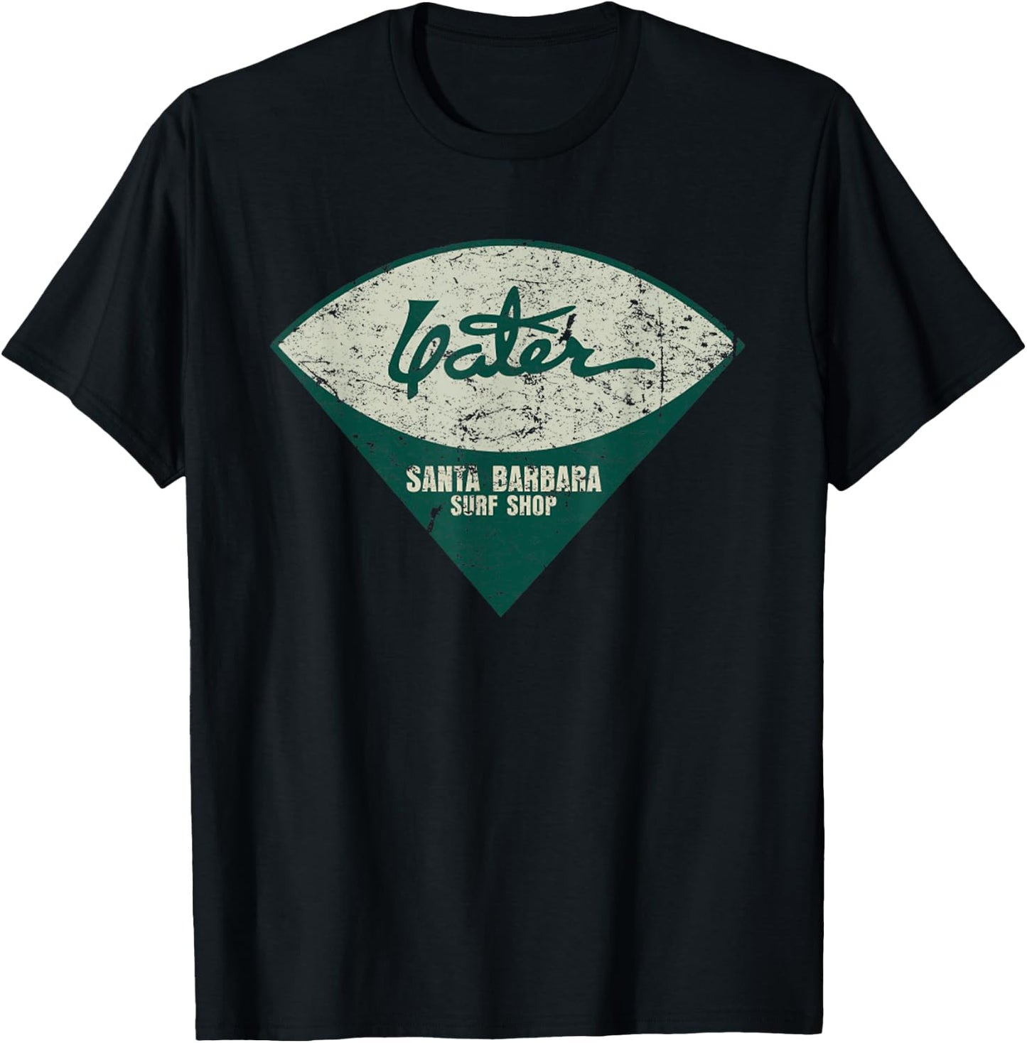 Vintage Yater Surf Surfboards Distressed Men And Women T-Shirt - T-Shirt | Black
