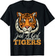 Tiger Just a Girl Who Loves Tigers Gift Tiger Lovers T-Shirt - T-Shirt | Black