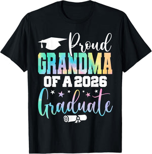 Graduation 2026 Grandma of A Class of 2026 Graduate T-Shirt - T-Shirt | Black