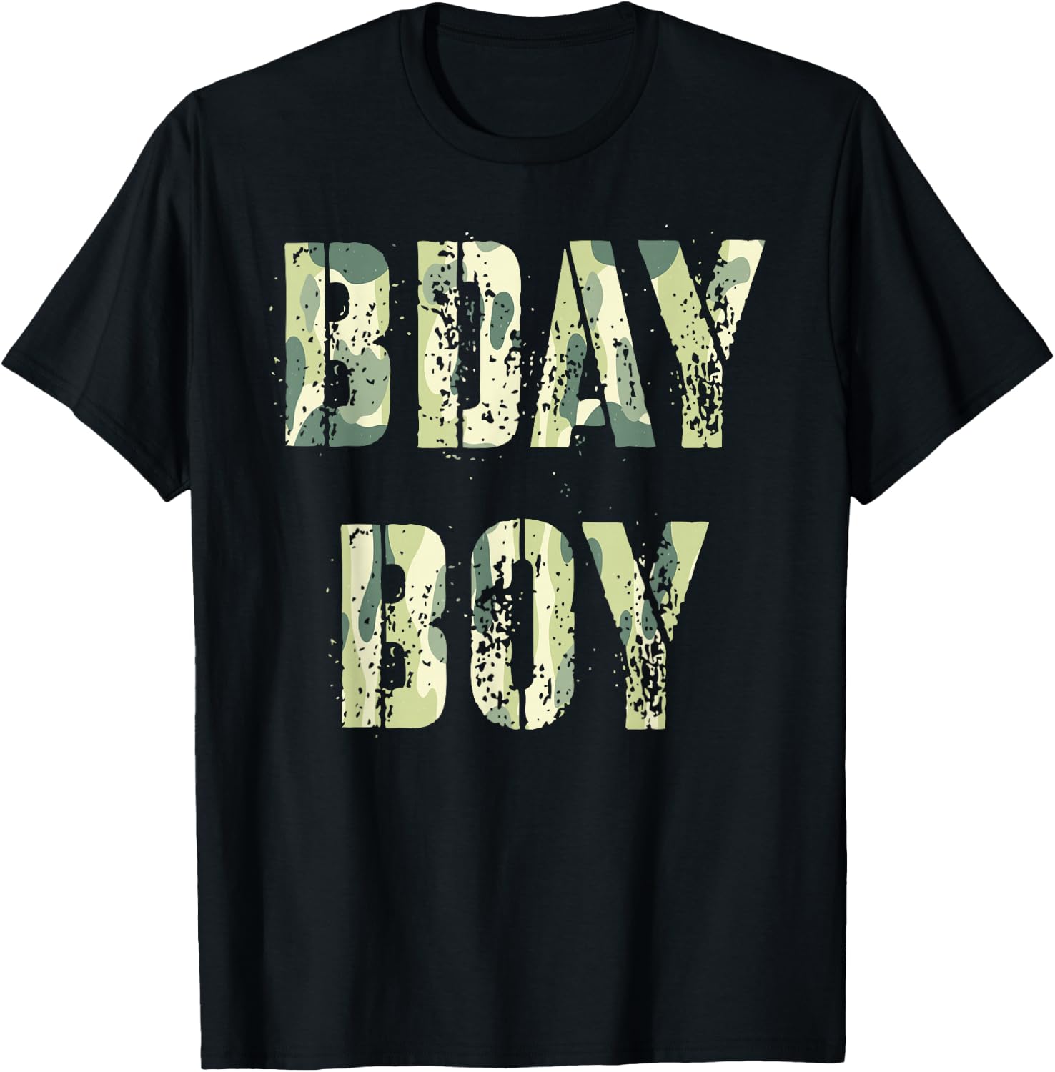 Camouflage Theme Bday Boy Military Little Officer Birthday T-Shirt - T-Shirt | Black