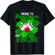 Prone To Shenanigans And Bowling St. Patrick's Day Player T-Shirt - T-Shirt | Black