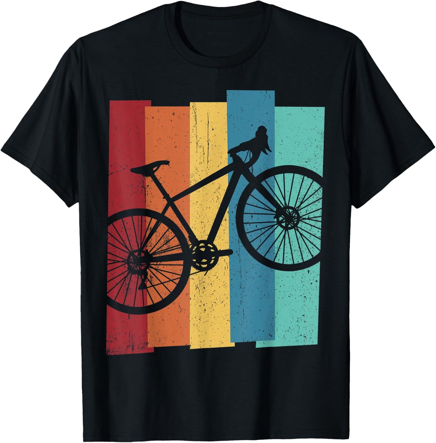 Gravel Bike Kleidung, Erwachsene Fahrrad Geschenk T-Shirt - T-Shirt | Black
