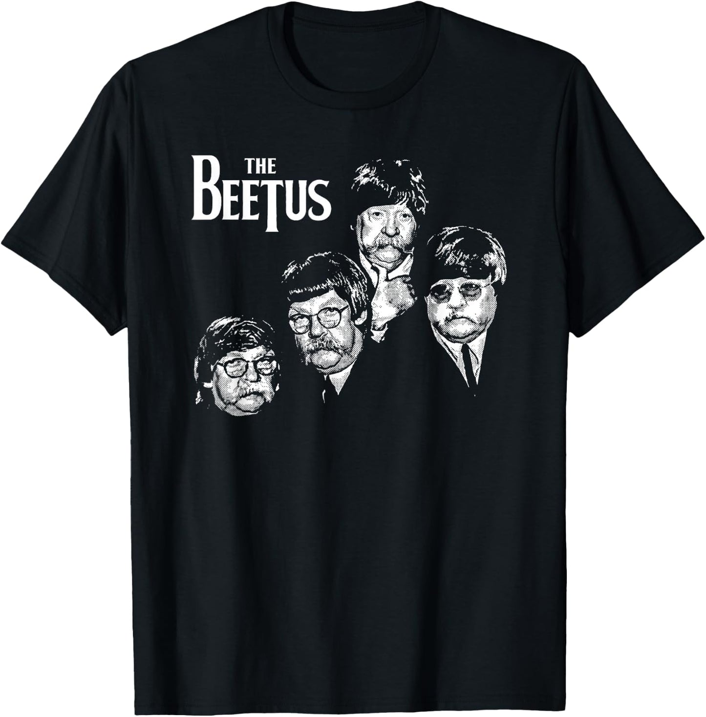 The Beetus Funny Retro 1960s Rock Music Diabeetus Vintage T-Shirt - T-Shirt | Black