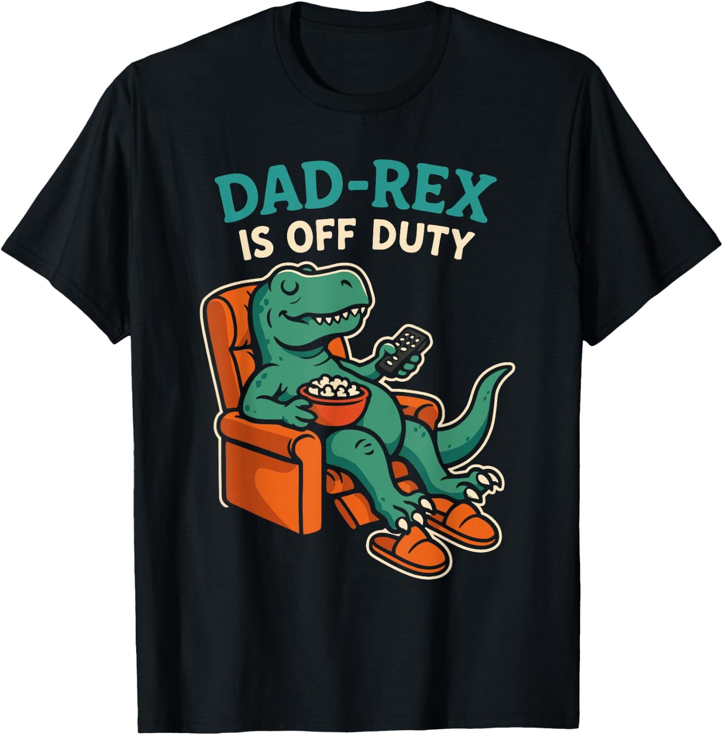 Papa-Rex Fashion Activated Funny Dino Dad Gift T-Rex T-Shirt - T-Shirt | Black