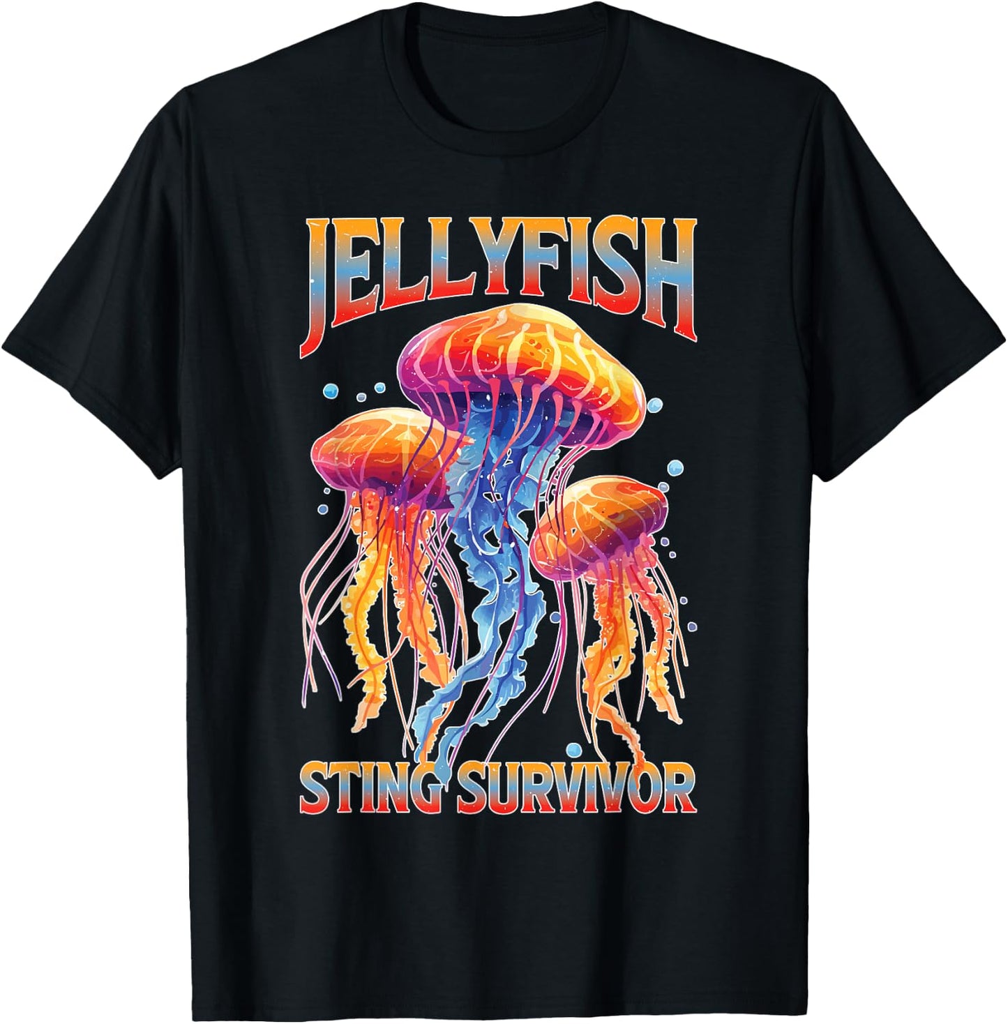 Jellyfish Sting Survivor T-Shirt - T-Shirt | Black