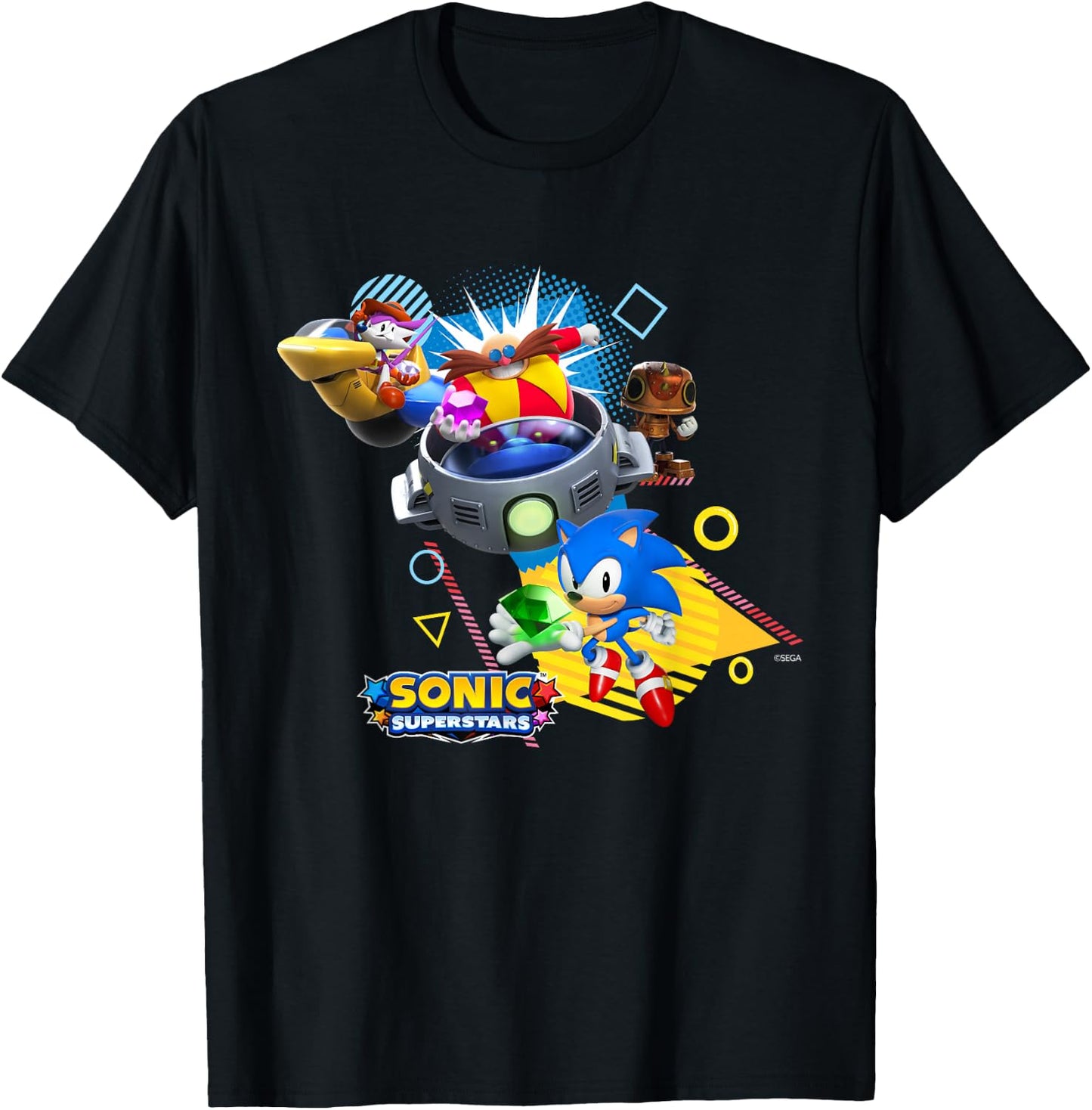 Sonic The Hedgehog, Sonic Superstars - Game Over T-Shirt - T-Shirt | Black