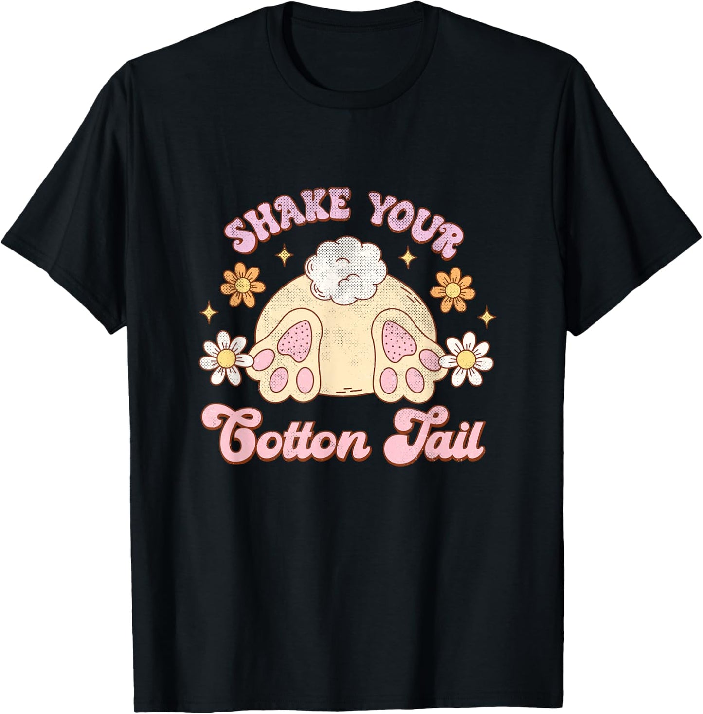 Shake Your Cotton Tail Funny Easter T-Shirt - T-Shirt | Black