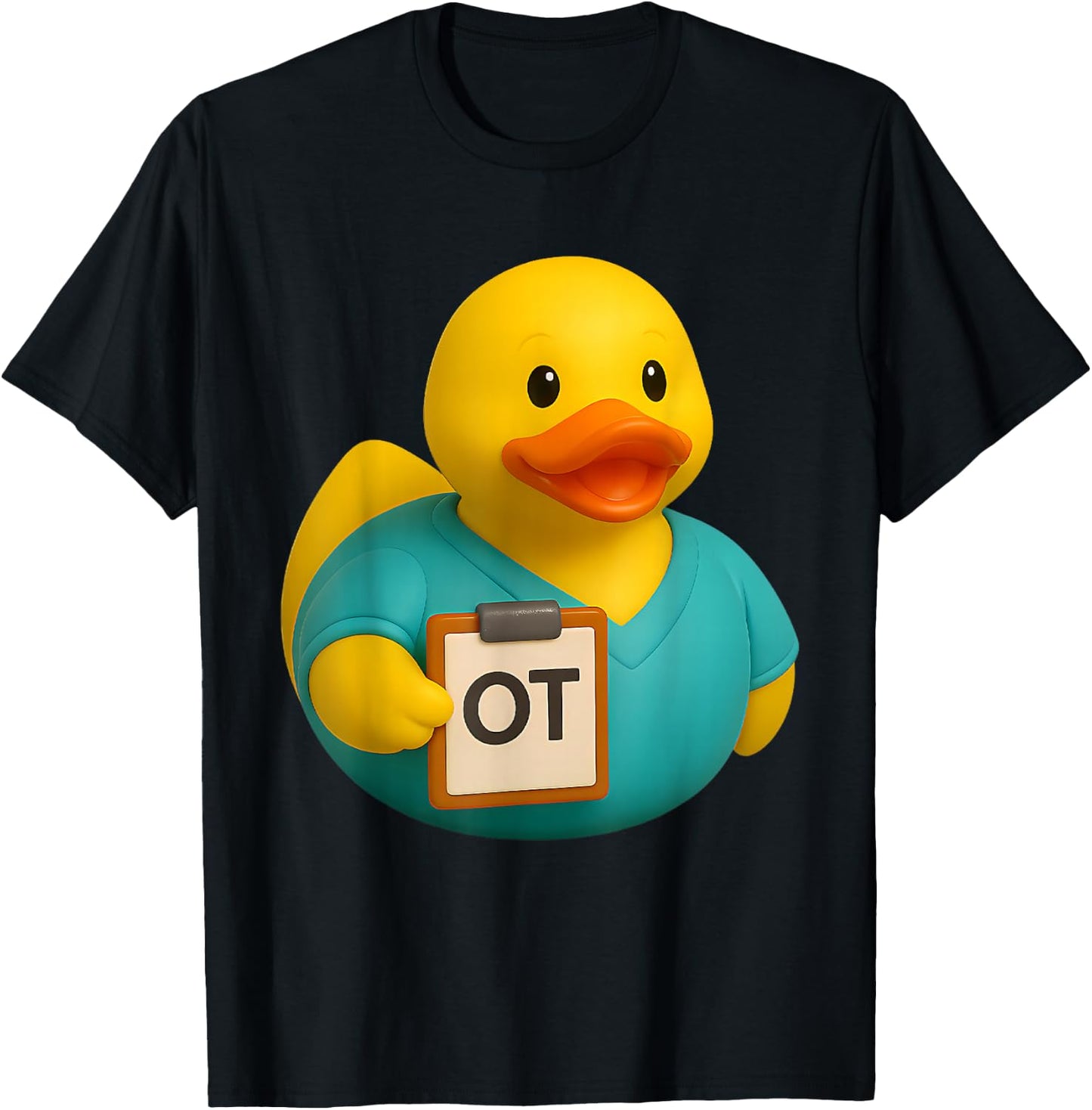 Rubber Duck Occupational Therapist OT Ducky Duckie T-Shirt - T-Shirt | Black