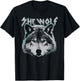 She Wolf Fierce Portrait T-Shirt - T-Shirt | Black