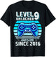 9th Birthday Boy Level 9 Gamer 9 Year Video Game Party T-Shirt - T-Shirt | Black