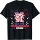 4th Of July American Axolotl For Kids Cute Usa Axolotl T-Shirt - T-Shirt | Black