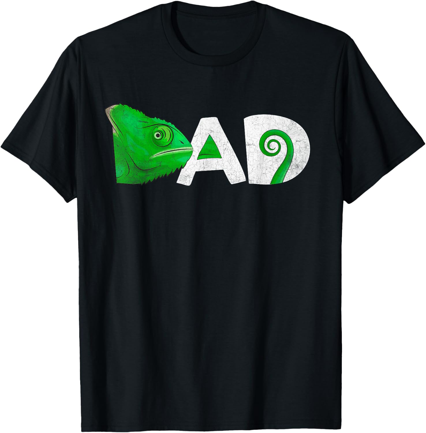 Funny Veiled Chameleon , Chameleons Dad T-Shirt - T-Shirt | Black