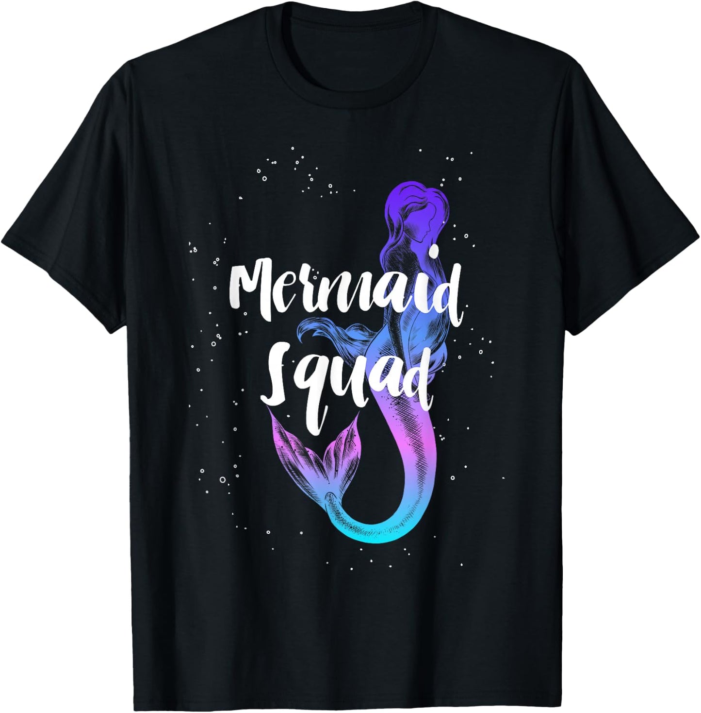 Mermaid Squad T-Shirt - T-Shirt | Black