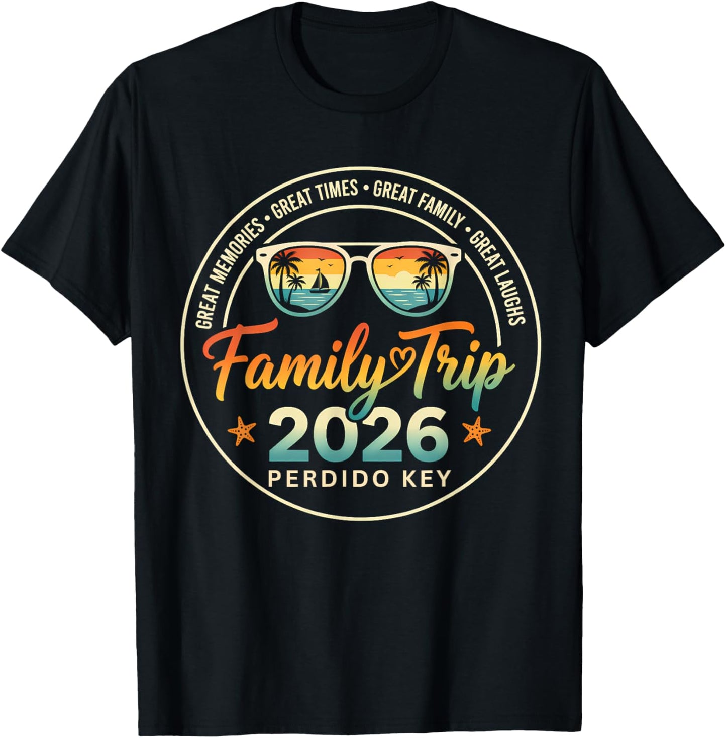 Perdido Key Weekend 2026 Family Trip 2026 Summer Vacation T-Shirt - T-Shirt | Black