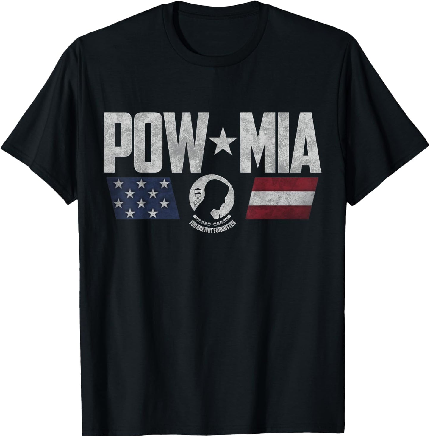 POW/MIA Logo T-Shirt - T-Shirt | Black
