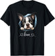 Cute Dog Graphic Love Puppy Boston Terrier Dog T-Shirt - T-Shirt | Black