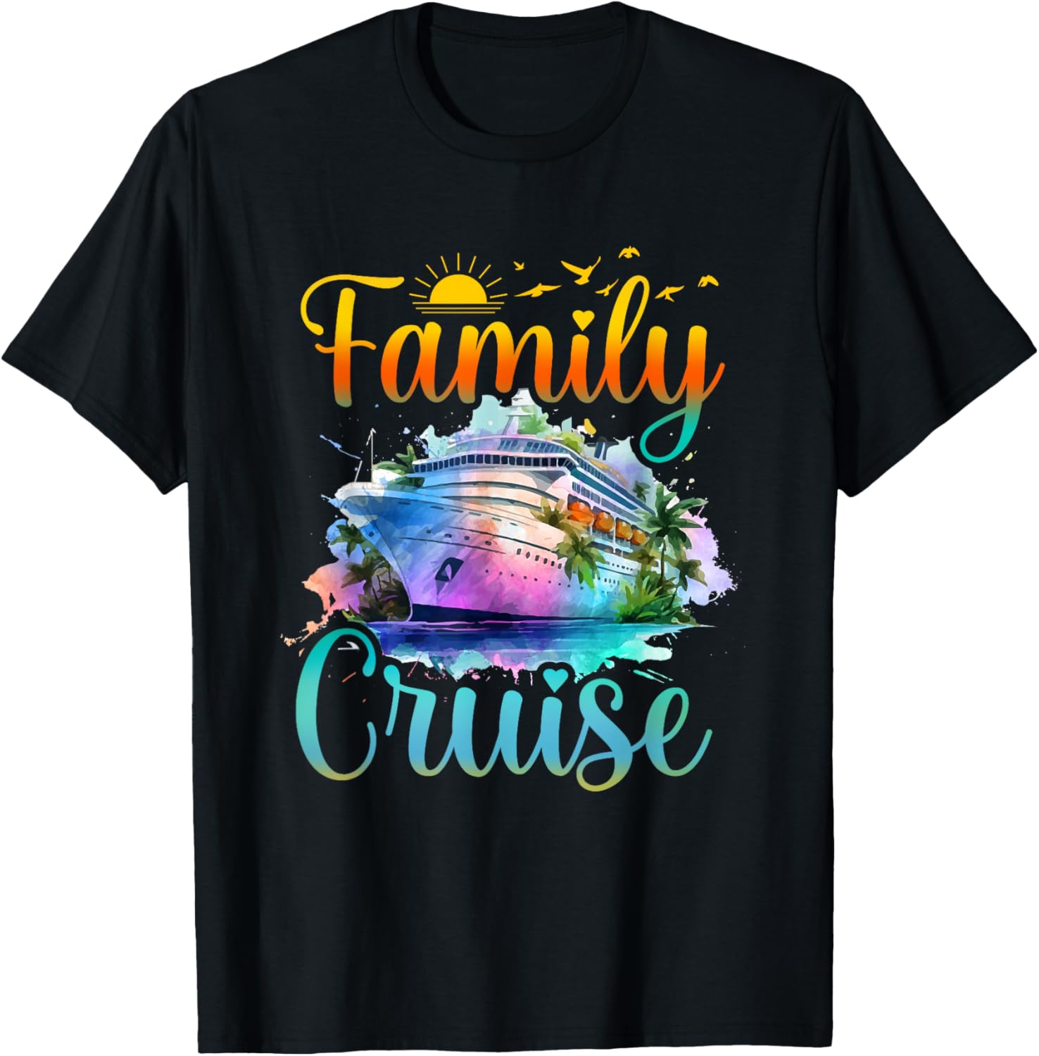 Matching Group Cruise Squad Quote Family Cruise T-Shirt - T-Shirt | Black