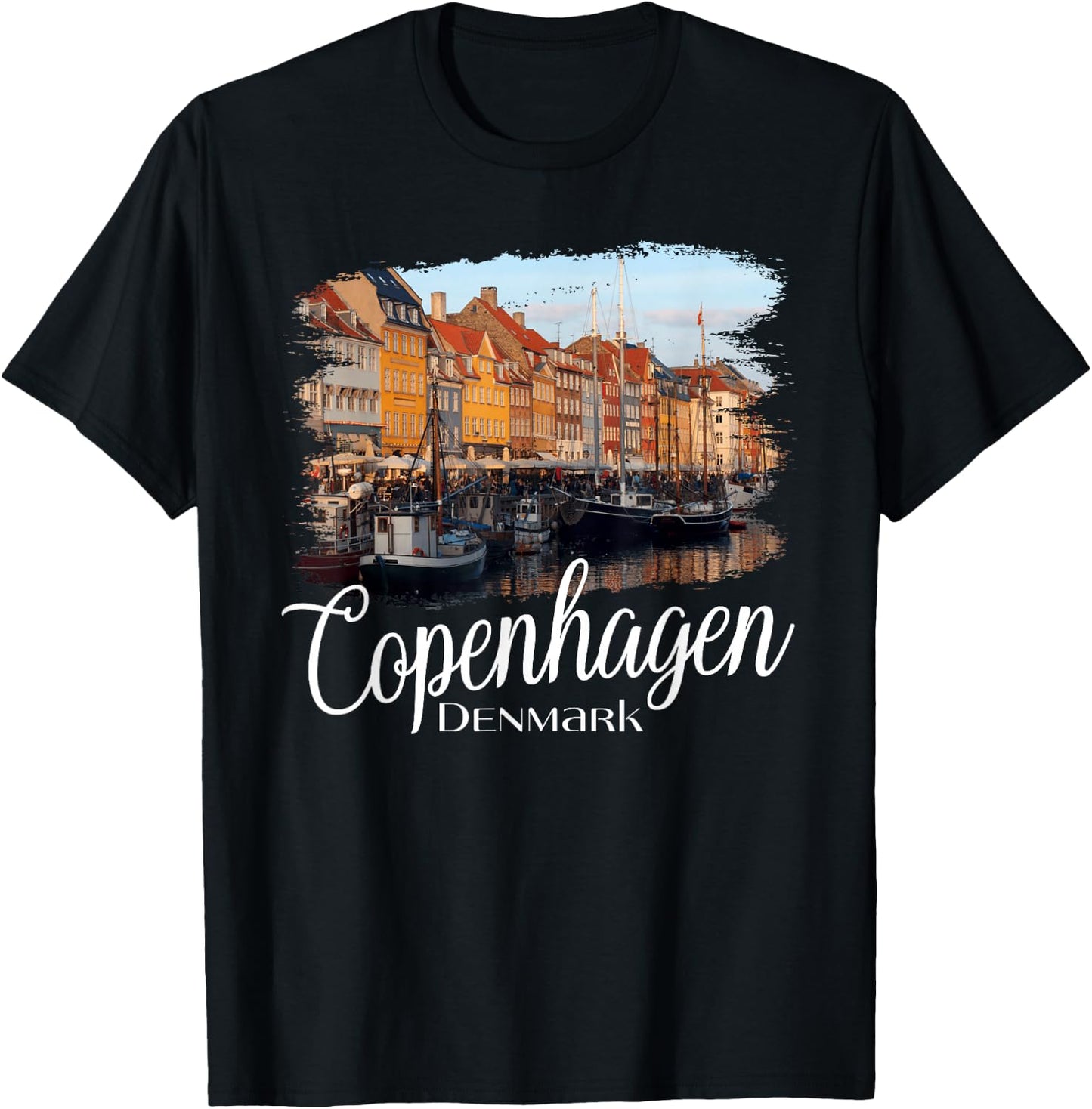 Copenhagen Denmark Souvenir / Copenhagen T-Shirt - T-Shirt | Black