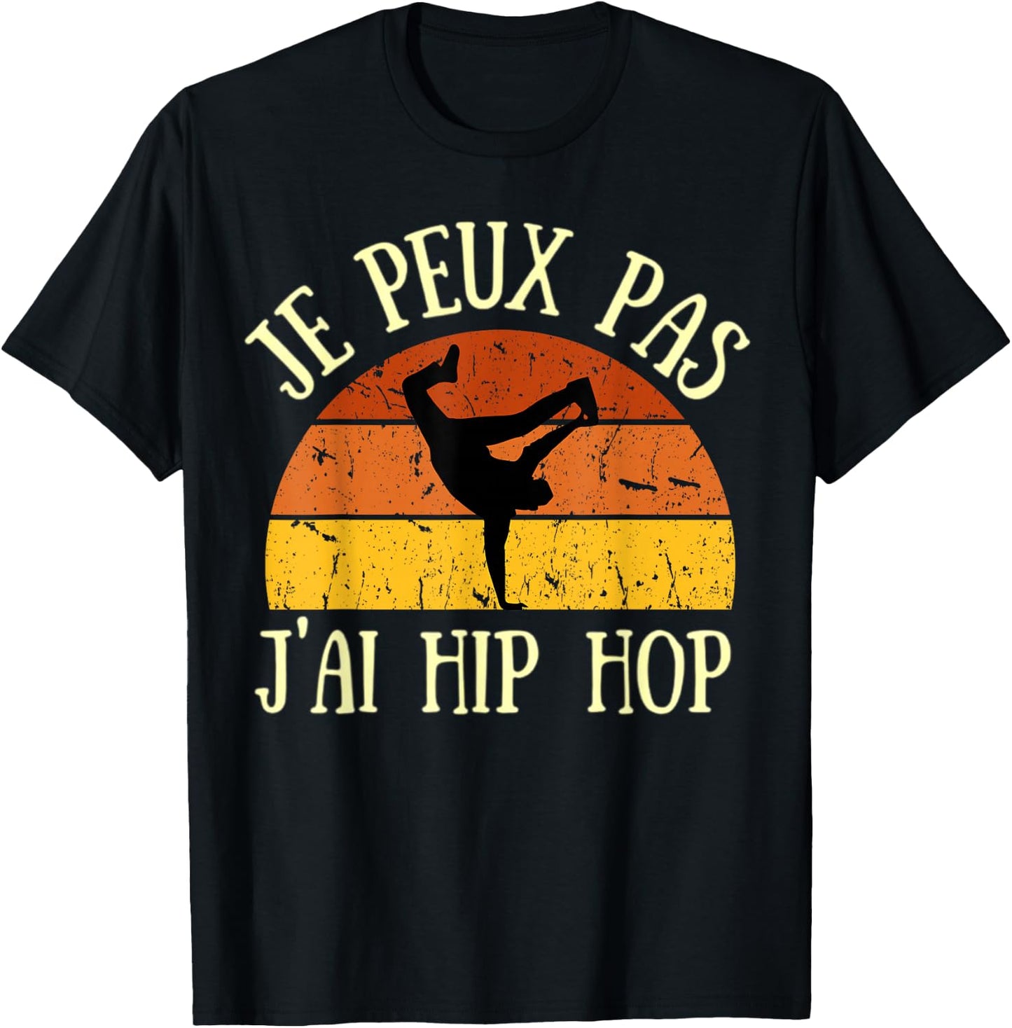 Je peux pas j'ai hip hop , Black, S T-Shirt - T-Shirt | Black