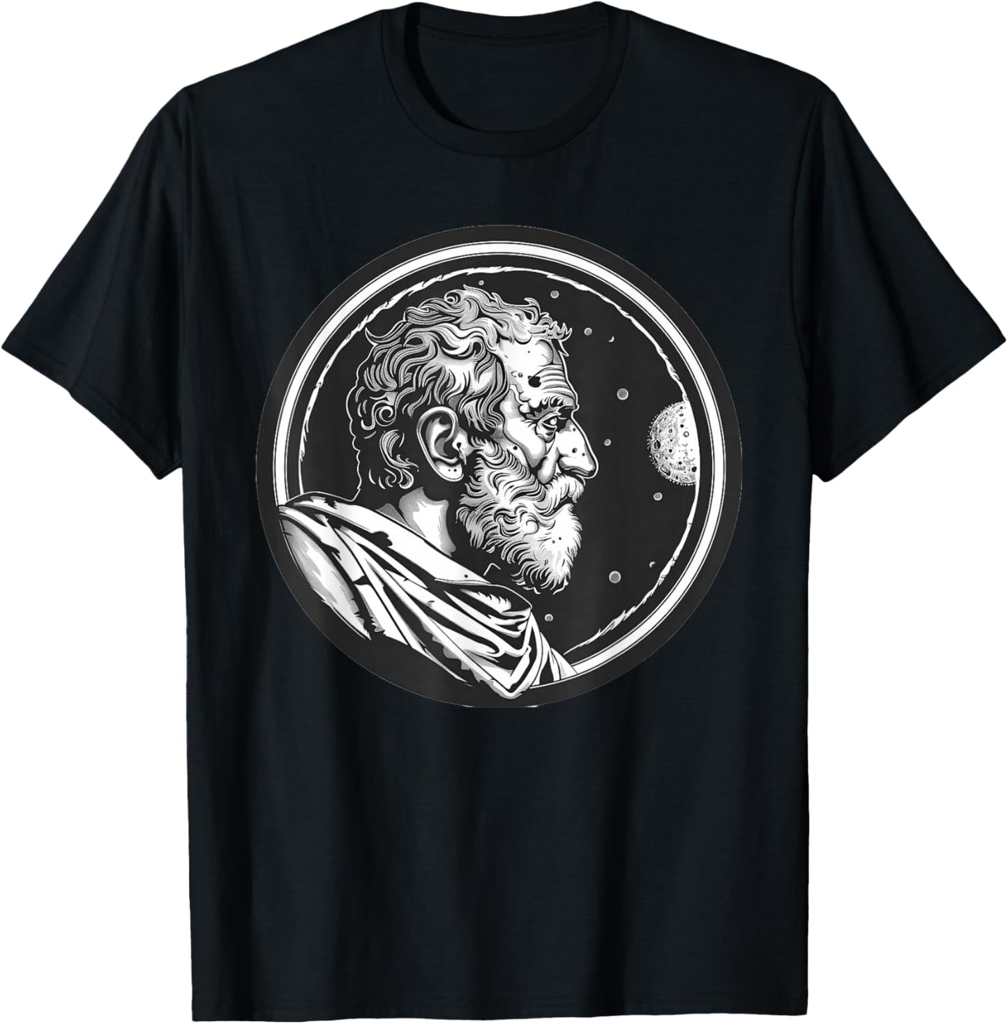 Pliny the Elder on the Moon T-Shirt - T-Shirt | Black