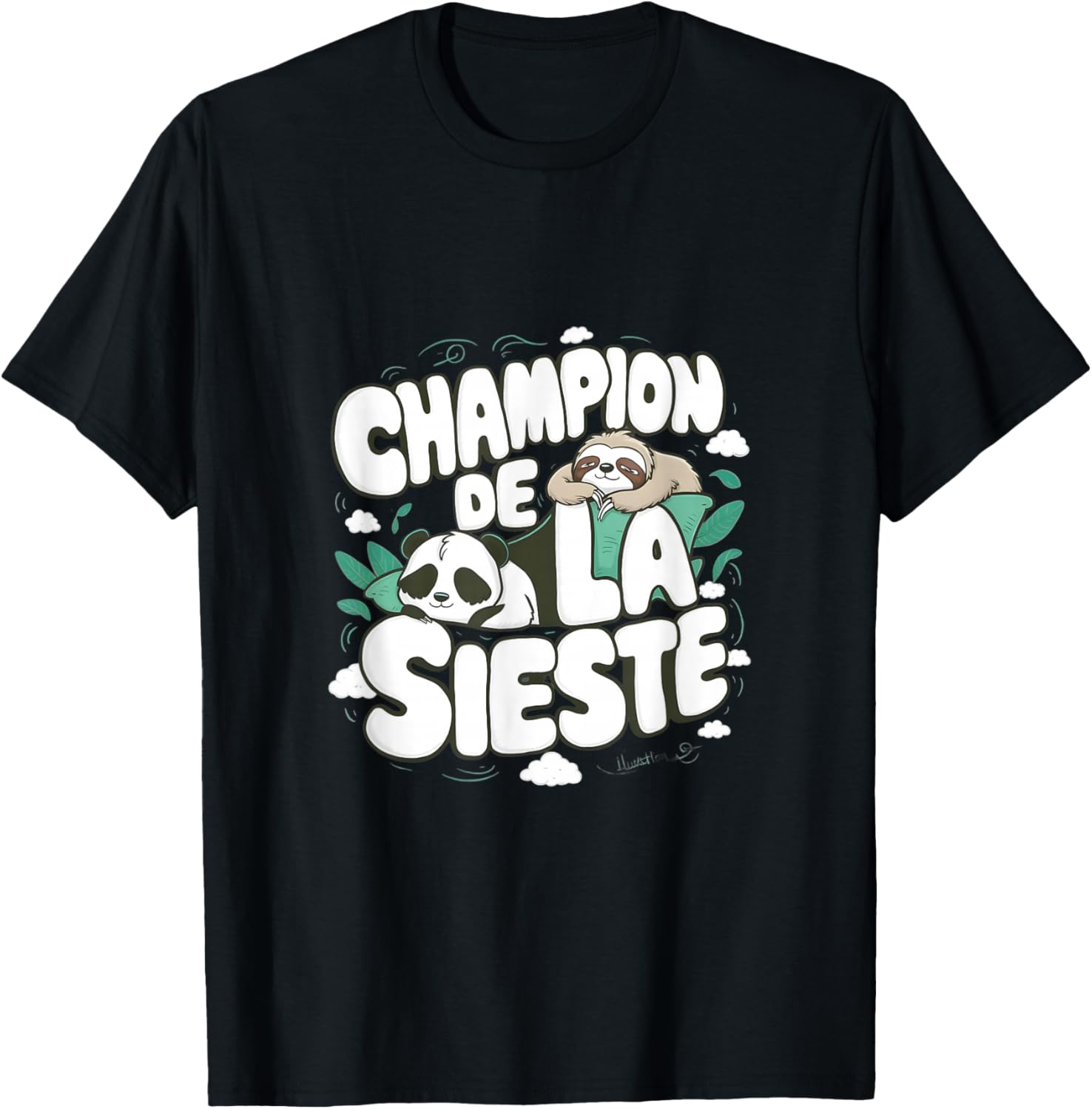 Champion Nap Man Funny Phrase , Black, S T-Shirt - T-Shirt | Black