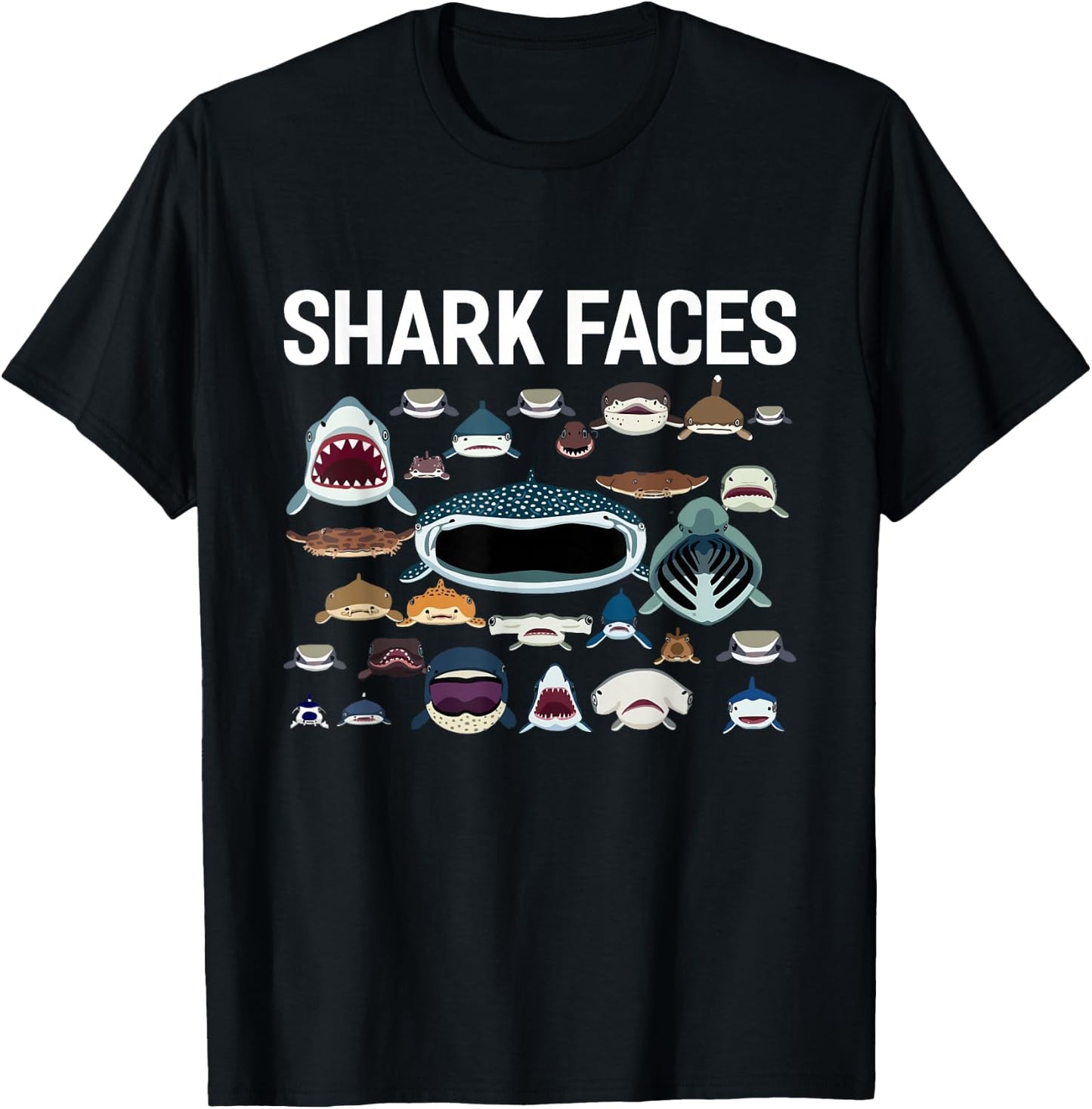 Haigesichter Wal Haifischflosse T-Shirt - T-Shirt | Black