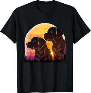 Cute Black Lab Black Labrador Retriever Puppy Dog Mom Animal Men Women Kids T-Shirt - T-Shirt | Black