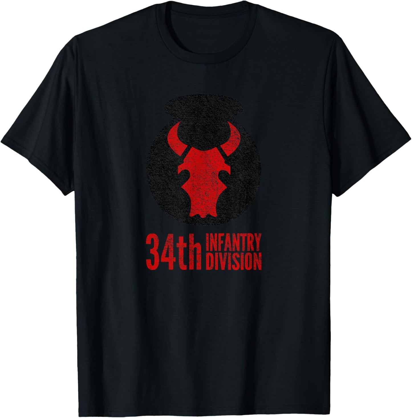 34th Infantry Division Army T-Shirt - T-Shirt | Black