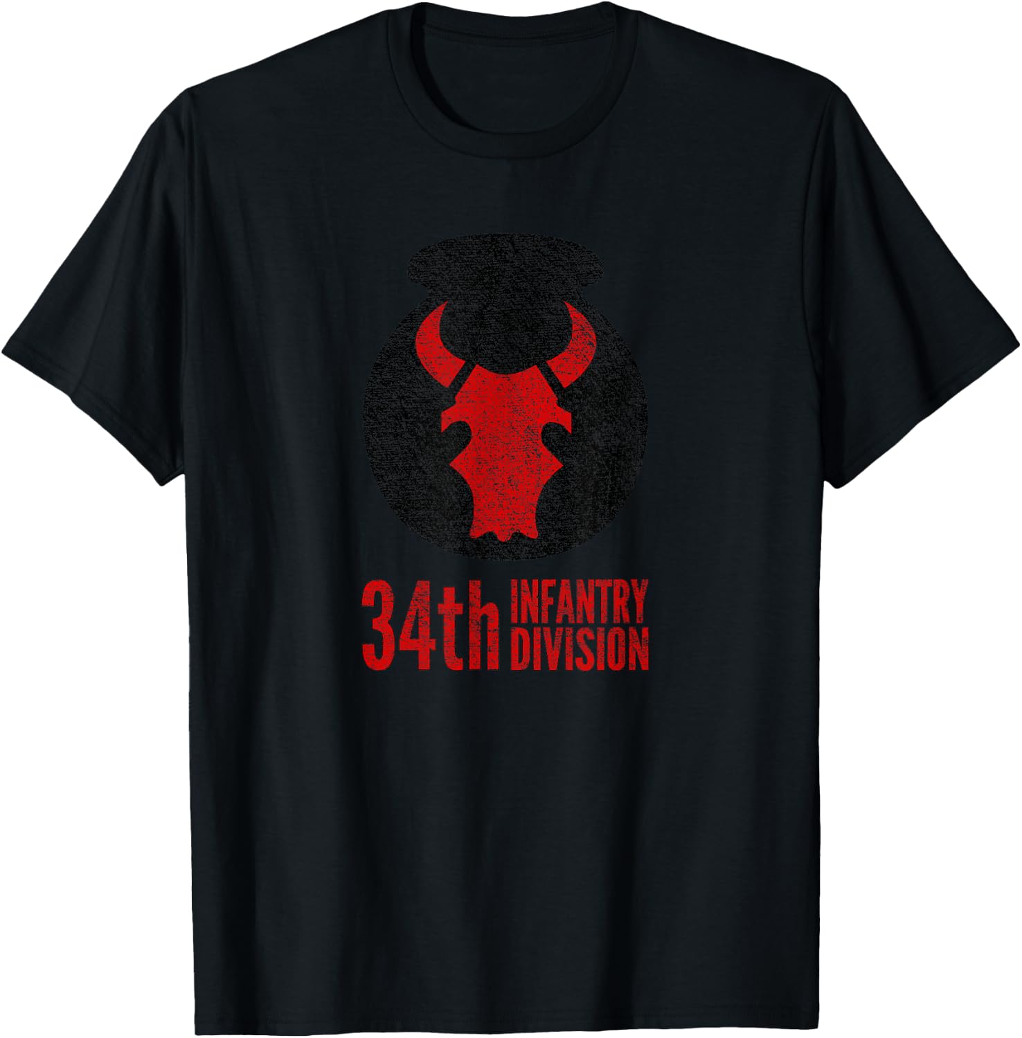 34th Infantry Division Army T-Shirt - T-Shirt | Black