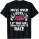 Car Racing Art Girls Race Track Race Car Driver T-Shirt - T-Shirt | Black
