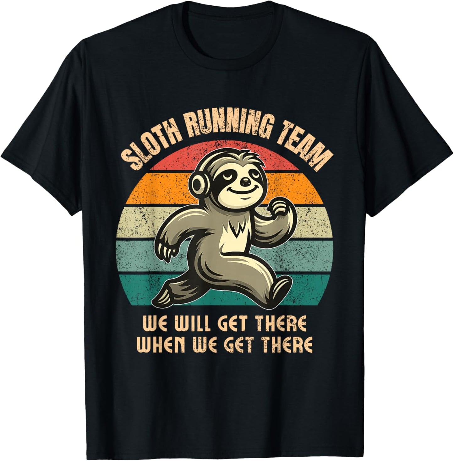 Sloth Running Team. 13.1 Miles Half Marathon. Slow Runner T-Shirt - T-Shirt | Black