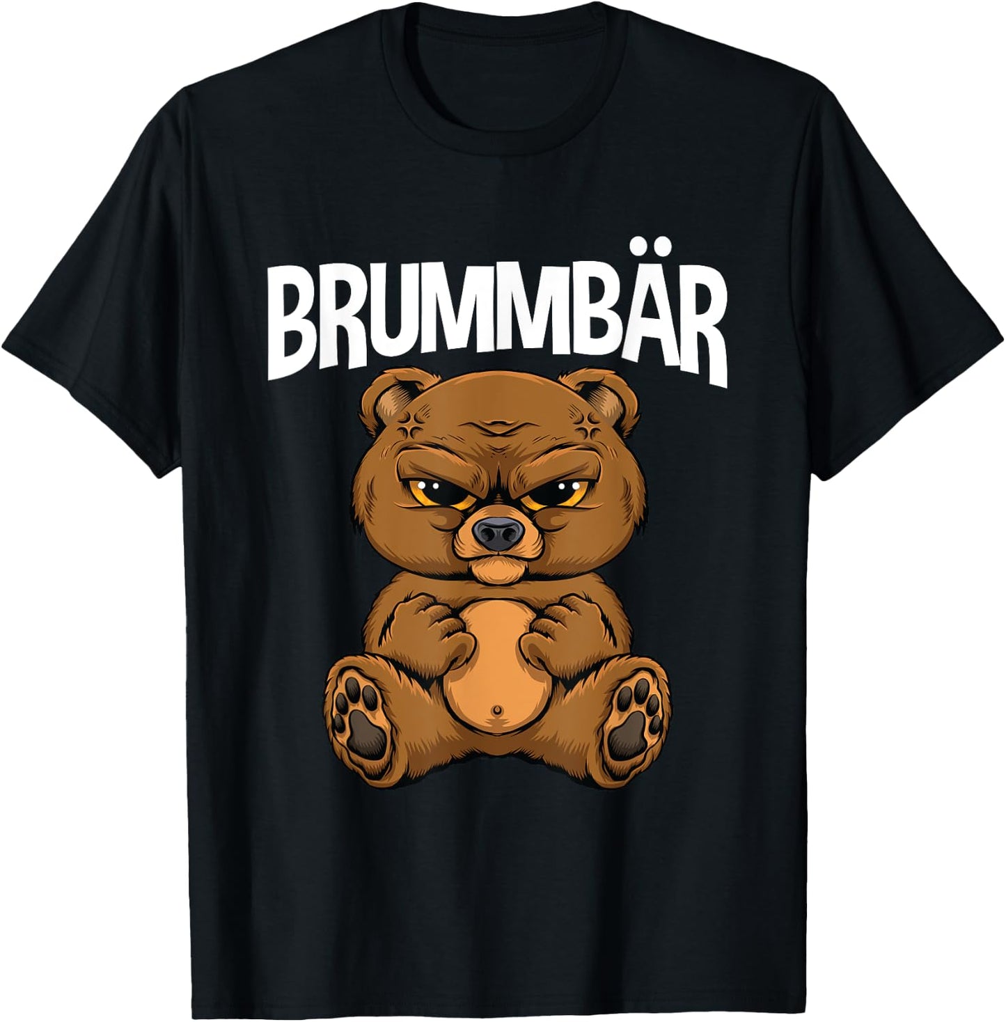 Grummbär Bear Genervt Brown Bear Kein Bock , black T-Shirt - T-Shirt | Black
