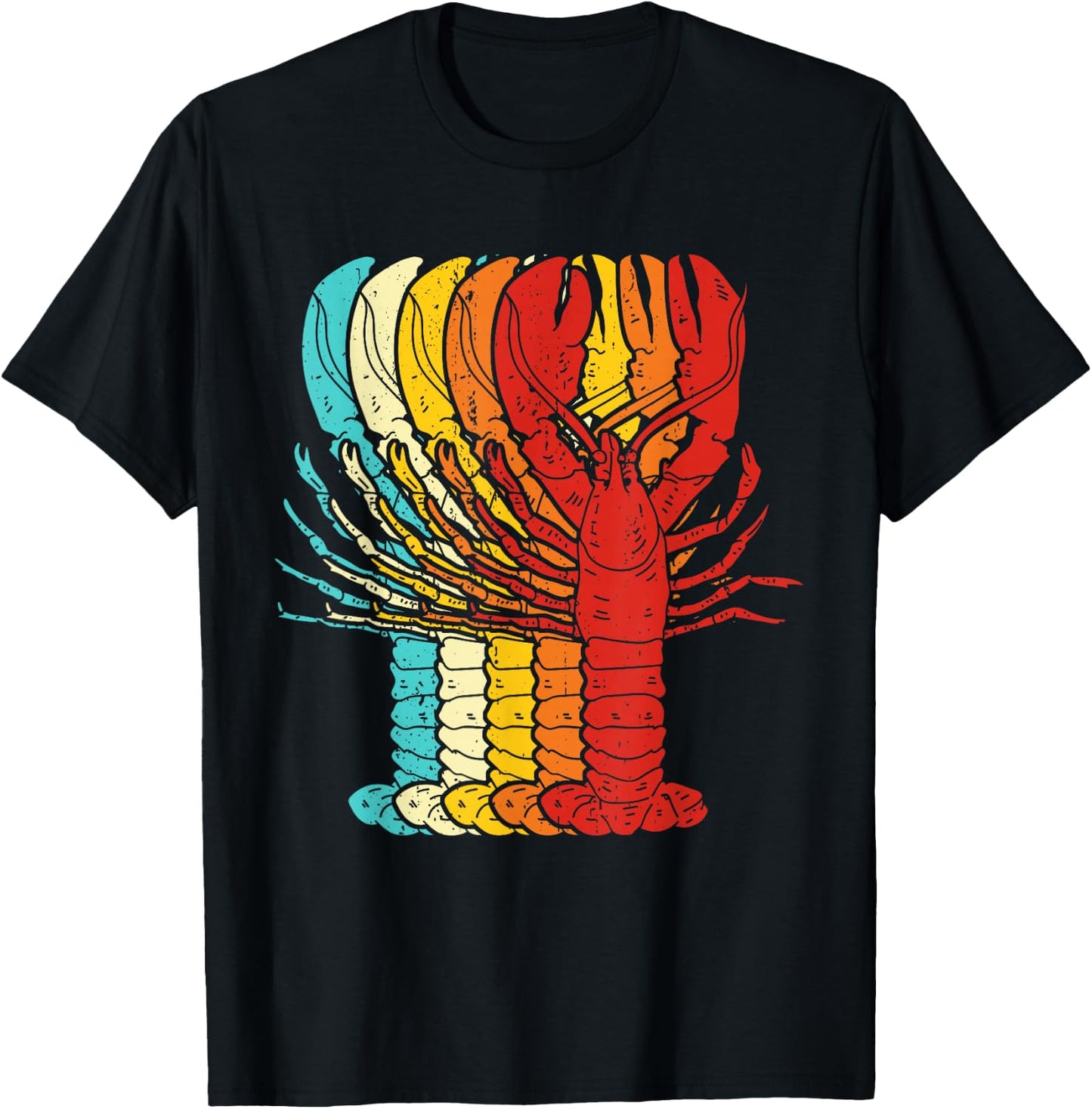 Vintage Lobster T-Shirt - T-Shirt | Black