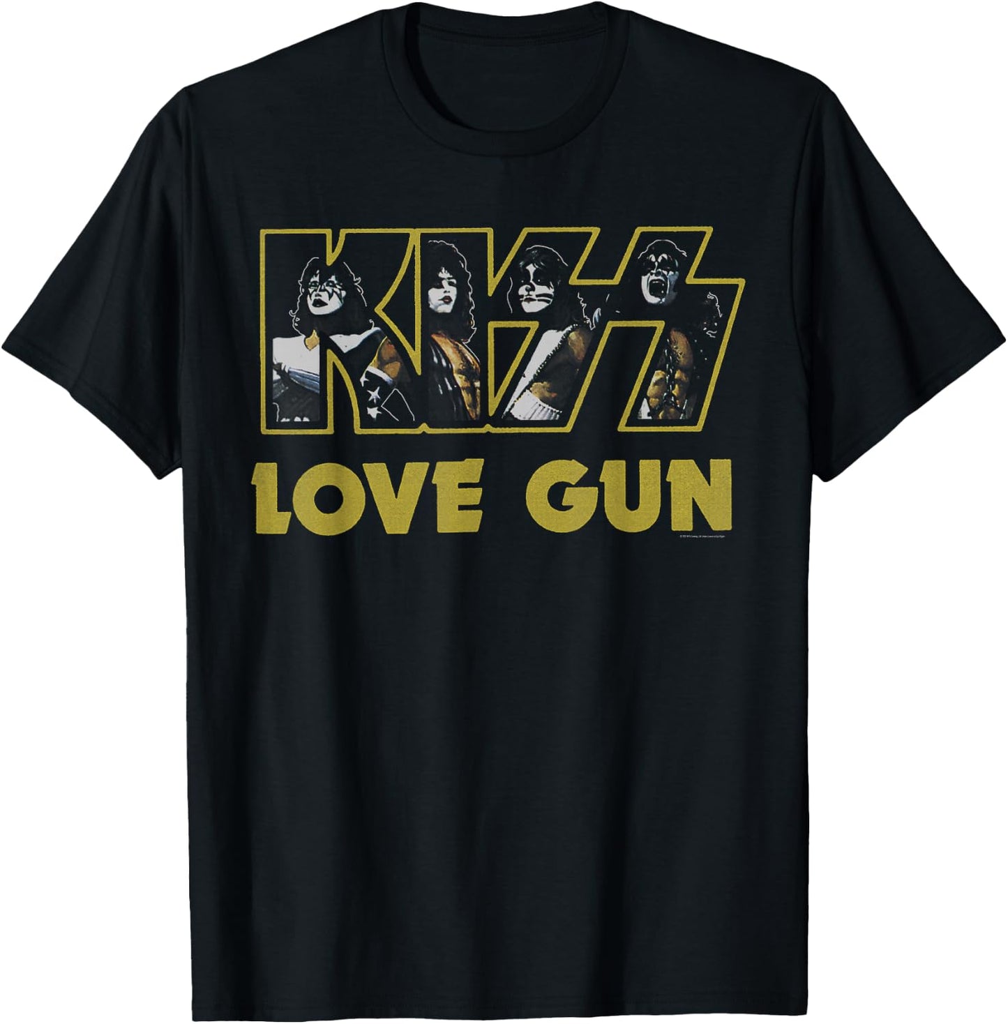 KISS - Love Gun Logo T-Shirt - T-Shirt | Black