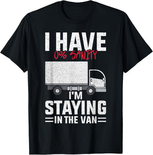 Funny I'm Staying in Tha Van Phasmophobia Man Women T-Shirt - T-Shirt | Black