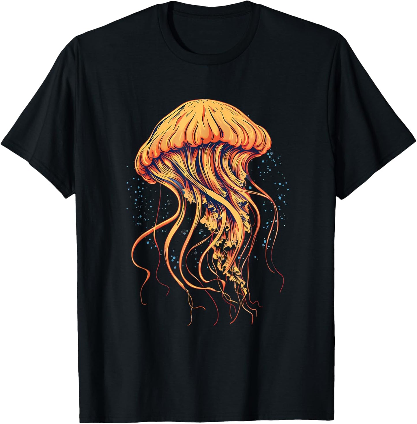 Jellyfish Artwork Sea Ocean Animal Lover Ocean Sea Jellyfish T-Shirt - T-Shirt | Black
