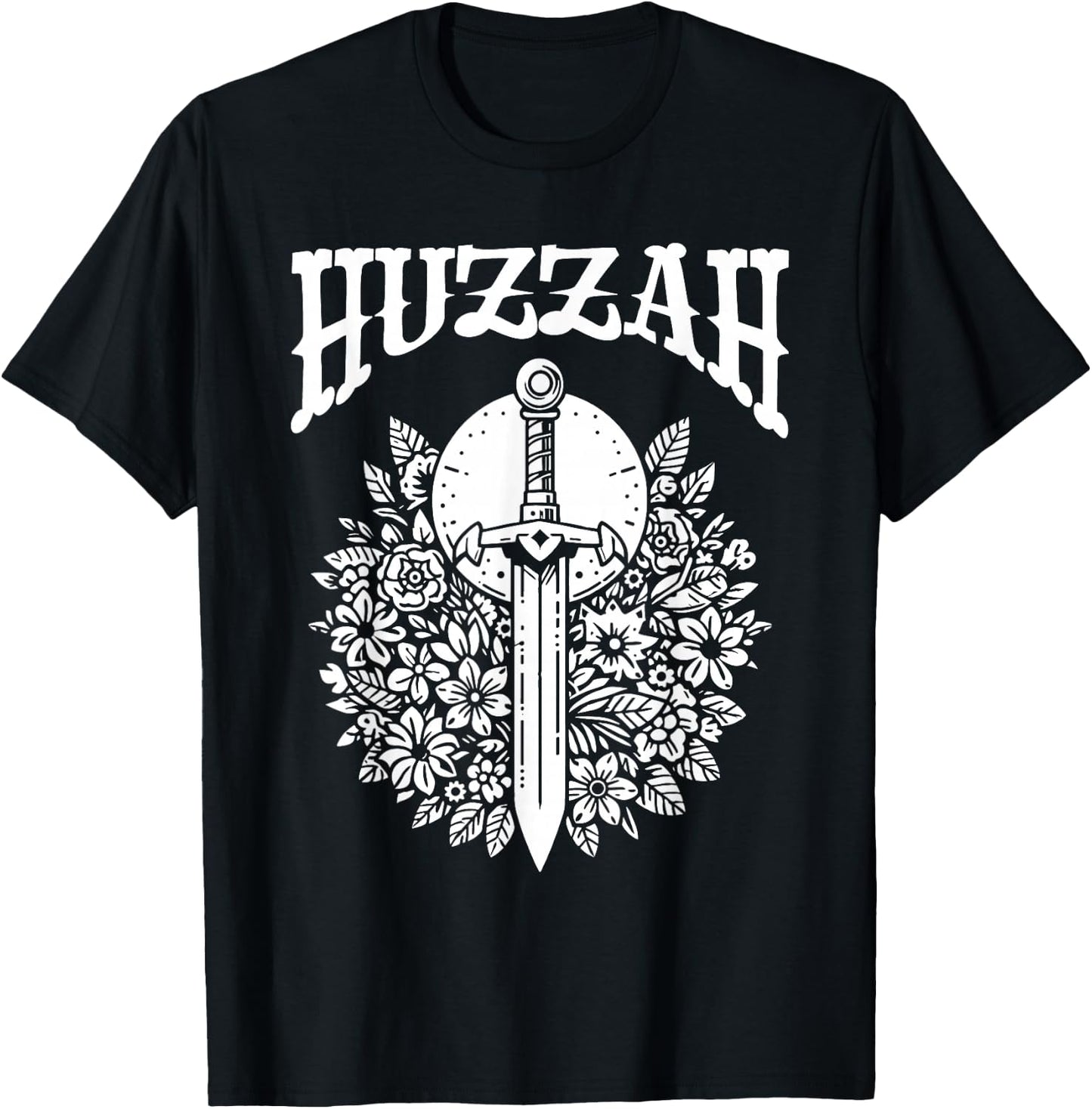 Ren Faire Huzzah Middle Medieval Festival Renaissance Fair T-Shirt - T-Shirt | Black